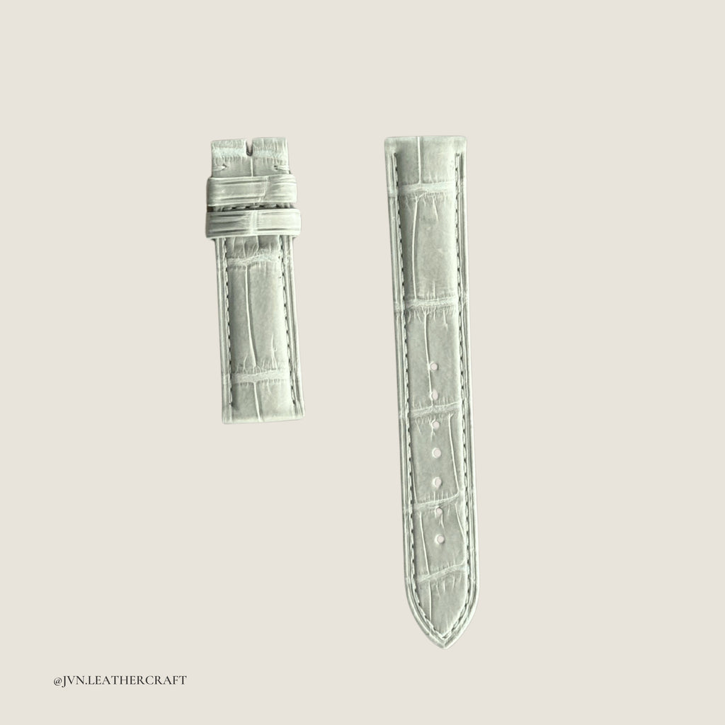 JVN005.3 Watch Straps - Crocodile Square Scales (Made-to-order)
