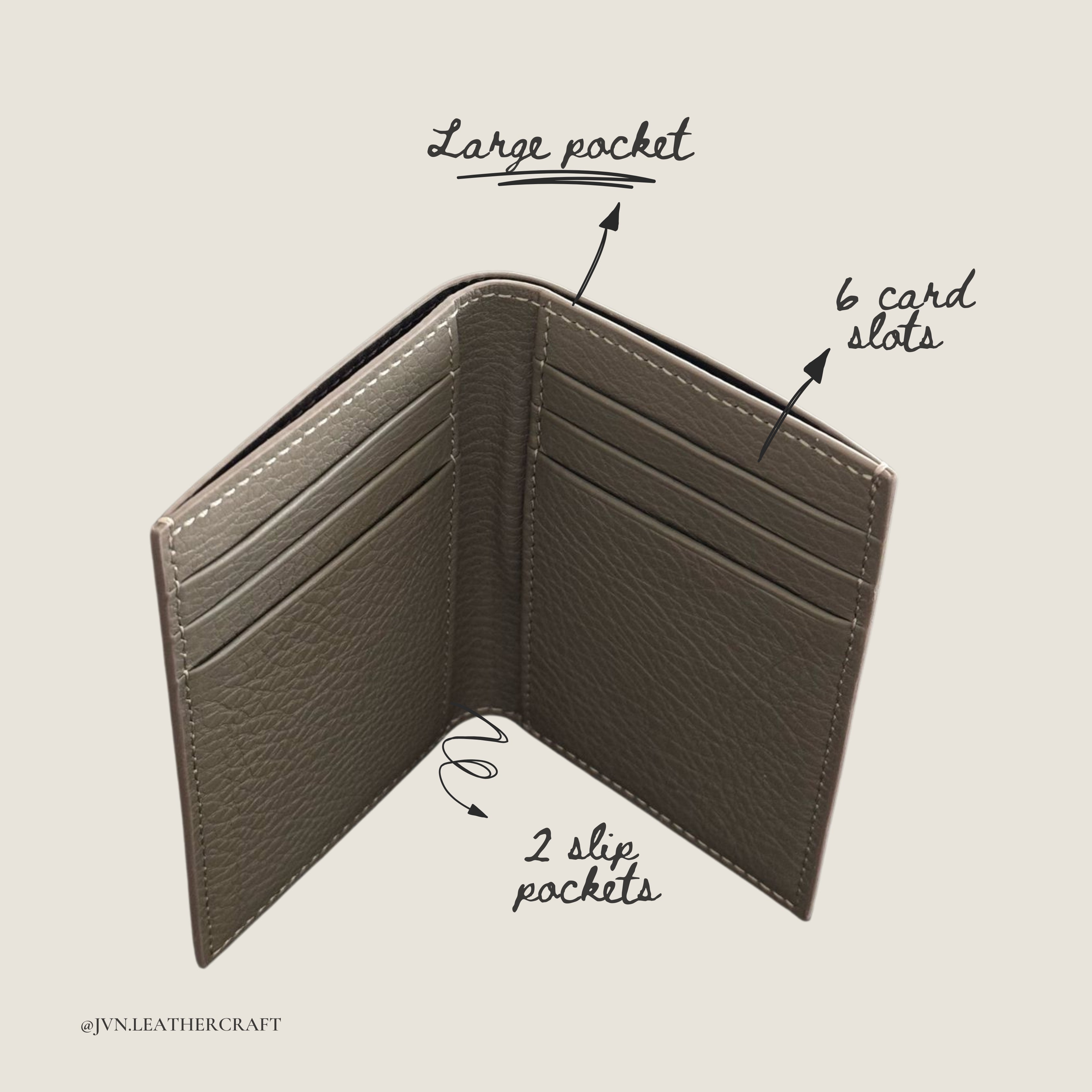 JVN001+ Bifold Card Wallet Plus (Made-to-order)